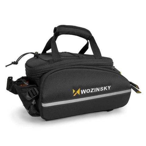 Duża torba rowerowa na bagażnik 35l + pokrowiec przeciwdeszczowy czarny Duża torba rowerowa na bagażnik 35l + pokrowiec przeciwdeszczowy czarny