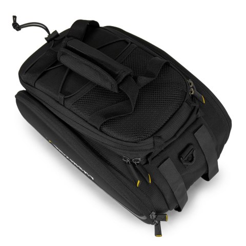 Duża torba rowerowa na bagażnik 35l + pokrowiec przeciwdeszczowy czarny Duża torba rowerowa na bagażnik 35l + pokrowiec przeciwdeszczowy czarny