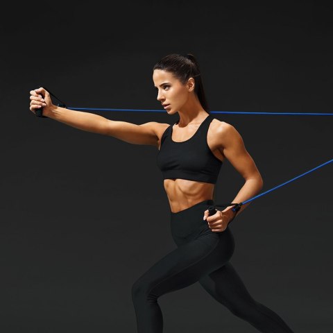 Ekspander do ćwiczeń gumy do fitness + akcesoria ZESTAW Ekspander do ćwiczeń gumy do fitness + akcesoria ZESTAW