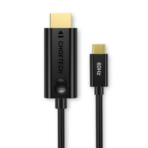 Kabel adapter przejściówka z USB Typ C - HDMI 2.0 4K 60Hz 1.8m czarny Kabel adapter przejściówka z USB Typ C - HDMI 2.0 4K 60Hz 1.8m czarny