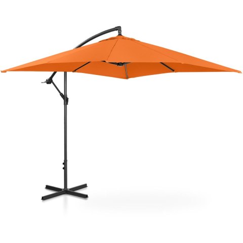 Parasol ogrodowy na wysięgniku kwadratowy 250 x 250 cm pomarańczowy Parasol ogrodowy na wysięgniku kwadratowy 250 x 250 cm pomarańczowy