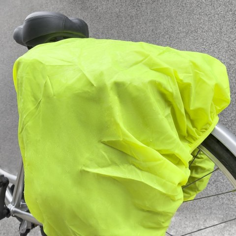 Pojemna torba rowerowa 60 l na bagażnik + osłona przeciwdeszczowa czarna Pojemna torba rowerowa 60 l na bagażnik + osłona przeciwdeszczowa czarna