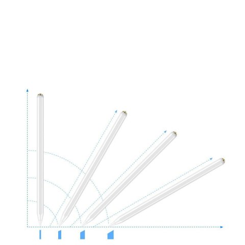 Rysik pen pojemnościowy stylus do iPad aktywny biały Rysik pen pojemnościowy stylus do iPad aktywny biały