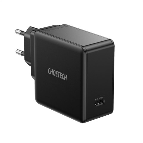Szybka ładowarka sieciowa USB Typ C PD 60W 3A czarny Szybka ładowarka sieciowa USB Typ C PD 60W 3A czarny