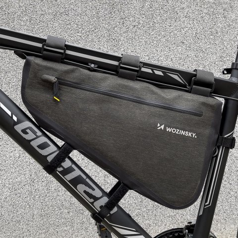 Torba rowerowa na ramę roweru 5 l szara Torba rowerowa na ramę roweru 5 l szara