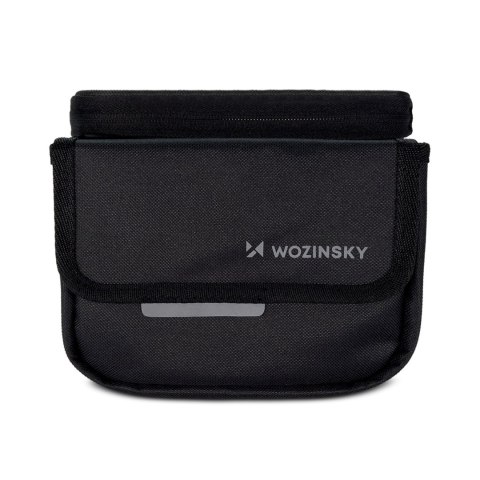 Torba rowerowa na ramę sakwa na rower wodoodporne etui na telefon 1.5l czarny Torba rowerowa na ramę sakwa na rower wodoodporne etui na telefon 1.5l czarny
