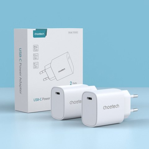 Ładowarka sieciowa Q5004 20W PD do iPhone 12 13 ZESTAW 2szt biały Ładowarka sieciowa Q5004 20W PD do iPhone 12 13 ZESTAW 2szt biały