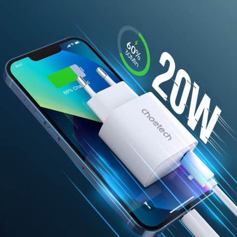Ładowarka sieciowa Q5004 20W PD do iPhone 12 13 ZESTAW 2szt biały Ładowarka sieciowa Q5004 20W PD do iPhone 12 13 ZESTAW 2szt biały