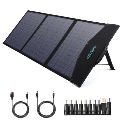 Ładowarka solarna słoneczna składana 120W DC 3 xUSB czarna Ładowarka solarna słoneczna składana 120W DC 3 xUSB czarna