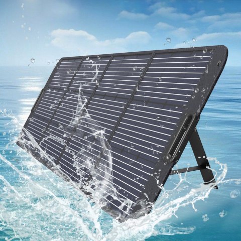 Ładowarka solarna soneczna 200W przenośny panel słoneczny czarny Ładowarka solarna soneczna 200W przenośny panel słoneczny czarny