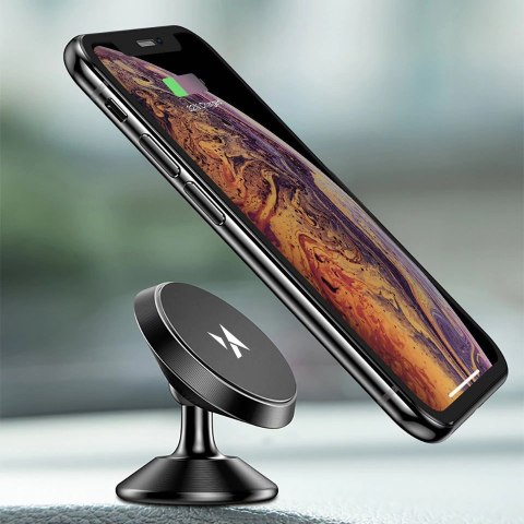 Uchwyt samochodowy na telefon na deskę rozdzielczą magnetyczny 360 czarny Uchwyt samochodowy na telefon na deskę rozdzielczą magnetyczny 360 czarny