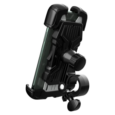Mocny uchwyt na telefon na kierownicę roweru motocykla hulajnogi czarny Mocny uchwyt na telefon na kierownicę roweru motocykla hulajnogi czarny