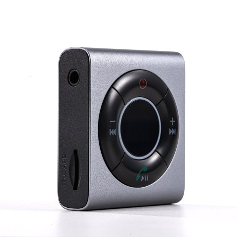 Transmiter audio Bluetooth AUX nadajnik-odbiornik do samochodu telewizora szary Transmiter audio Bluetooth AUX nadajnik-odbiornik do samochodu telewizora szary