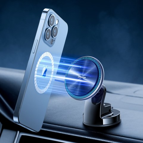 Uchwyt magnetyczny z ładowarką indukcyjną Qi 15W MagSafe na deskę rozdzielczą srebrny Uchwyt magnetyczny z ładowarką indukcyjną Qi 15W MagSafe na deskę rozdzielczą srebrny