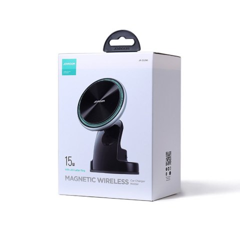 Uchwyt magnetyczny z ładowarką indukcyjną Qi 15W MagSafe na deskę rozdzielczą srebrny Uchwyt magnetyczny z ładowarką indukcyjną Qi 15W MagSafe na deskę rozdzielczą srebrny