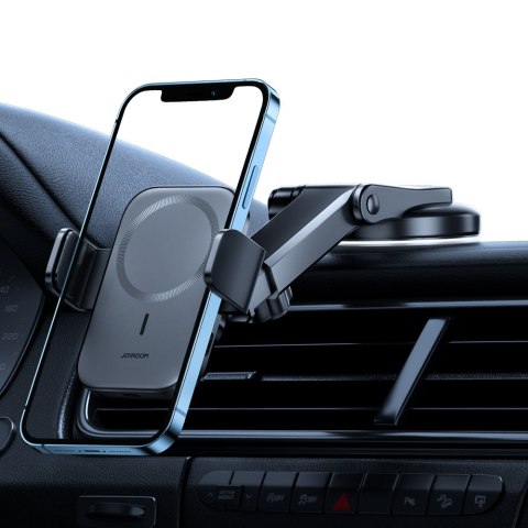 Uchwyt na telefon do samochodu z ładowarką indukcyjną Qi 15W MagSafe na deskę rozdzielczą Uchwyt na telefon do samochodu z ładowarką indukcyjną Qi 15W MagSafe na deskę rozdzielczą