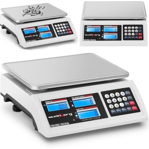 Waga sklepowa handlowa licząca LCD RS232 6000 g / 0.1 g Waga sklepowa handlowa licząca LCD RS232 6000 g / 0.1 g