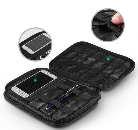 Etui pudełko na dysk twardy HDD SSD telefon kable akcesoria szary Etui pudełko na dysk twardy HDD SSD telefon kable akcesoria szary