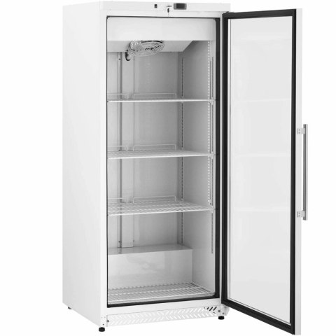 Lodówka chłodziarka gastronomiczna przeszklona 4 półki 590 l 228 W Lodówka chłodziarka gastronomiczna przeszklona 4 półki 590 l 228 W
