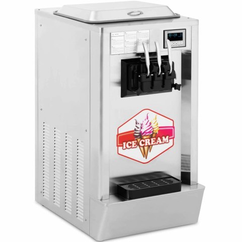 Maszyna automat do lodów włoskich 1550 W 23 l/h - 3 smaki Maszyna automat do lodów włoskich 1550 W 23 l/h - 3 smaki