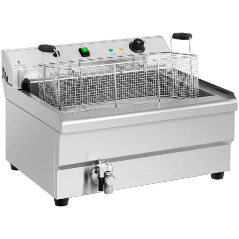 Smażalnik do pączków ryb frytek z ociekaczem 9000 W 30 l 400 V Smażalnik do pączków ryb frytek z ociekaczem 9000 W 30 l 400 V