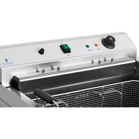 Smażalnik do pączków ryb frytek z ociekaczem 9000 W 30 l 400 V Smażalnik do pączków ryb frytek z ociekaczem 9000 W 30 l 400 V