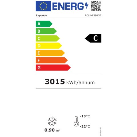 Szafa mroźnicza zamrażarka przeszklona 7 półek 580 l 492 W - biała Szafa mroźnicza zamrażarka przeszklona 7 półek 580 l 492 W - biała