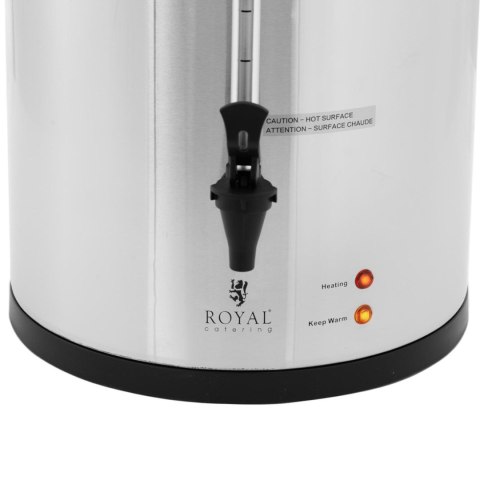 Zaparzacz do kawy herbaty z kranem 20 l 1650 W srebrny Zaparzacz do kawy herbaty z kranem 20 l 1650 W srebrny