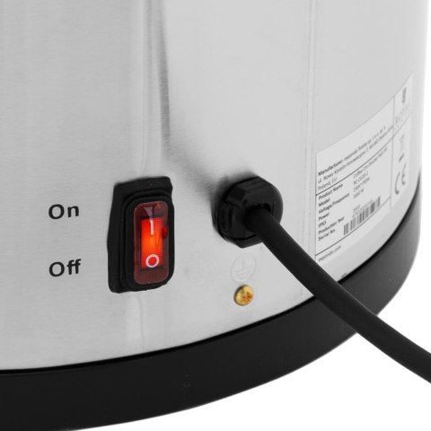 Zaparzacz do kawy herbaty z kranem 20 l 1650 W srebrny Zaparzacz do kawy herbaty z kranem 20 l 1650 W srebrny
