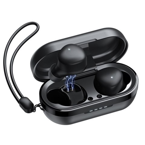 Bezprzewodowe słuchawki TWS Bluetooth 5.1 300mAh czarny Bezprzewodowe słuchawki TWS Bluetooth 5.1 300mAh czarny
