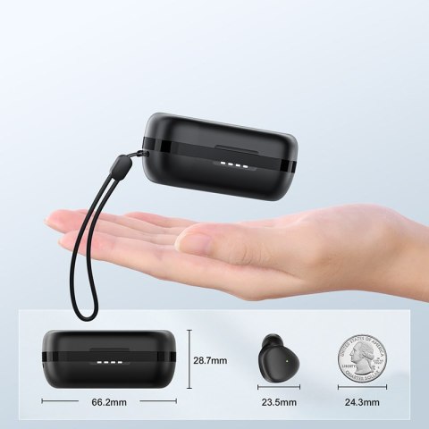 Bezprzewodowe słuchawki TWS Bluetooth 5.1 300mAh czarny Bezprzewodowe słuchawki TWS Bluetooth 5.1 300mAh czarny
