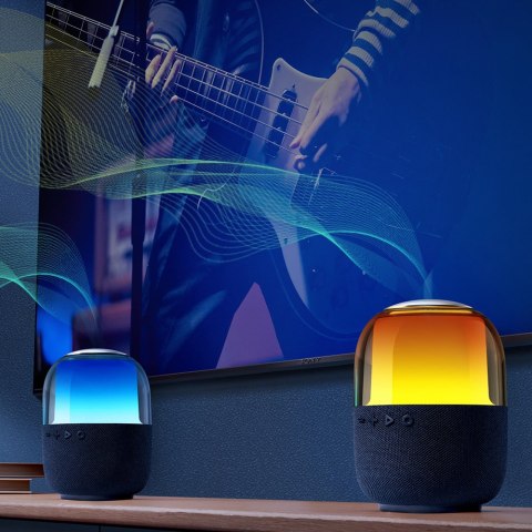 Głośnik bezprzewodowy Bluetooth 5.3 RGB 8W czarny Głośnik bezprzewodowy Bluetooth 5.3 RGB 8W czarny