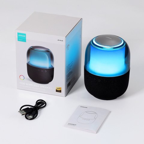 Głośnik bezprzewodowy Bluetooth 5.3 RGB 8W czarny Głośnik bezprzewodowy Bluetooth 5.3 RGB 8W czarny