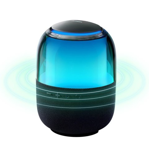 Głośnik bezprzewodowy Bluetooth 5.3 RGB 8W czarny Głośnik bezprzewodowy Bluetooth 5.3 RGB 8W czarny