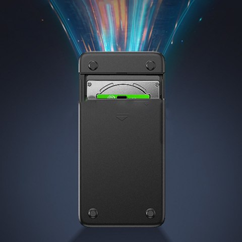 Kieszeń obudowa dysku SSD HDD 2.5'' SATA wbudowany kabel USB czarny Kieszeń obudowa dysku SSD HDD 2.5'' SATA wbudowany kabel USB czarny