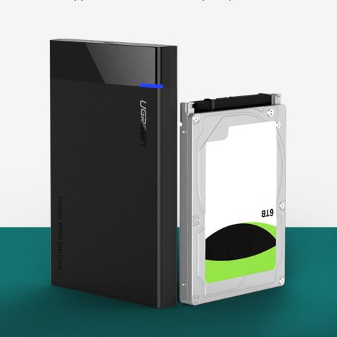 Obudowa kieszeń na dysk SATA 2.5'' 6TB USB-C 3.0 czarny Obudowa kieszeń na dysk SATA 2.5'' 6TB USB-C 3.0 czarny