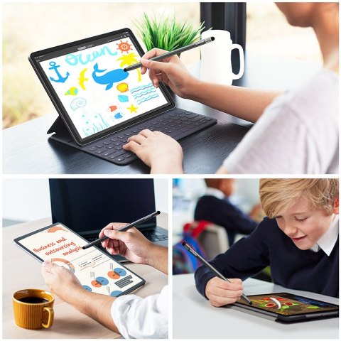 Pasywny rysik stylus do smartfona tabletu czarny Pasywny rysik stylus do smartfona tabletu czarny