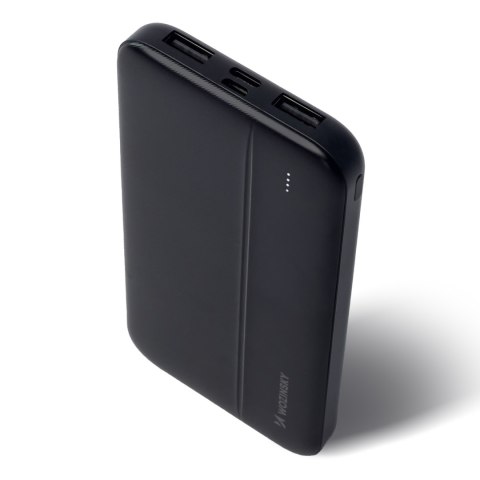 Powerbank Li-Po 10000mAh 2xUSB czarny Powerbank Li-Po 10000mAh 2xUSB czarny
