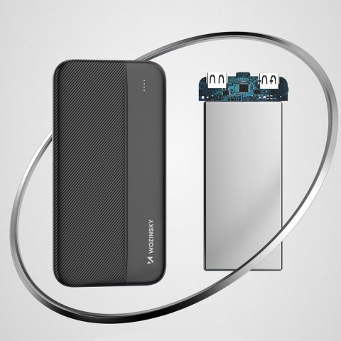 Powerbank Li-Po 10000mAh 2xUSB czarny Powerbank Li-Po 10000mAh 2xUSB czarny