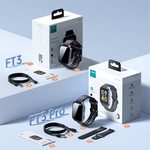 Smartwatch Fit-Life JR-FT3 PRO ciemnoszary Smartwatch Fit-Life JR-FT3 PRO ciemnoszary