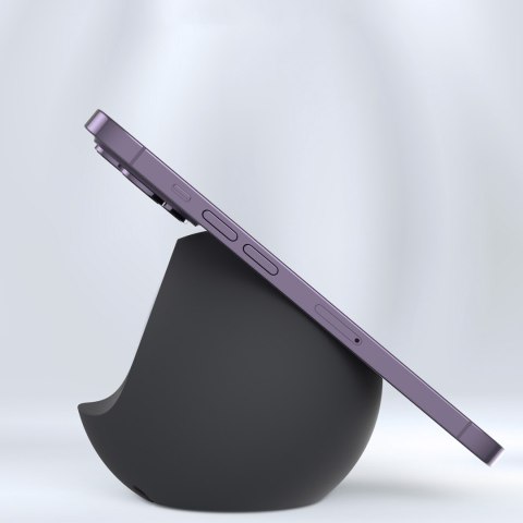 Uchwyt podstawka na ładowarkę indukcyjną stojak na telefon MagSafe czarny Uchwyt podstawka na ładowarkę indukcyjną stojak na telefon MagSafe czarny