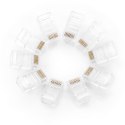 Wtyczka końcówka skrętki RJ45 8P8C UTP Cat. 5 5e przezroczysty 100szt.
