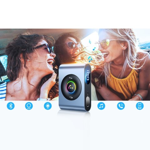 Zestaw głośnomówiący do portu AUX mini jack 3,5mm Bluetooth 5.3 Zestaw głośnomówiący do portu AUX mini jack 3,5mm Bluetooth 5.3