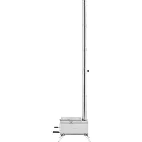 Piec namiotowy turystyczny przenośny do ogrzewania i gotowania komora 460 x 280 x 231 mm - srebrny Piec namiotowy turystyczny przenośny do ogrzewania i gotowania komora 460 x 280 x 231 mm - srebrny