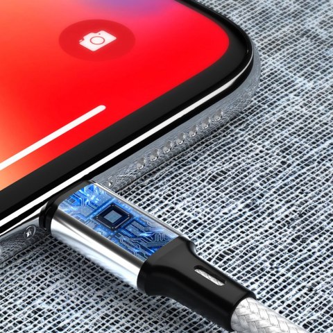 Kabel przewód USB Iphone Lightning 2.4A 1m czarny Kabel przewód USB Iphone Lightning 2.4A 1m czarny
