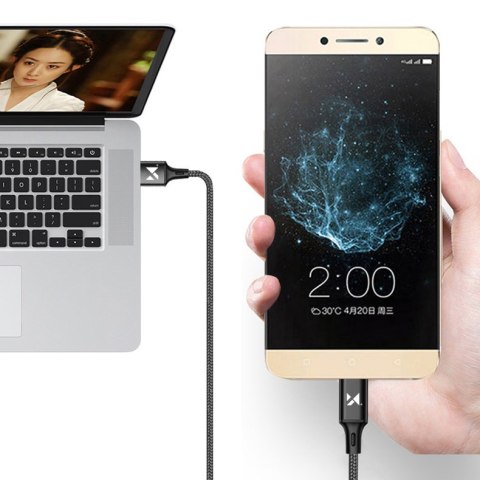 Kabel przewód USB Iphone Lightning 2.4A 1m czarny Kabel przewód USB Iphone Lightning 2.4A 1m czarny