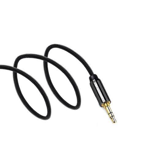 Uniwersalny kabel przewód mini jack AUX 1.5m czarny Uniwersalny kabel przewód mini jack AUX 1.5m czarny