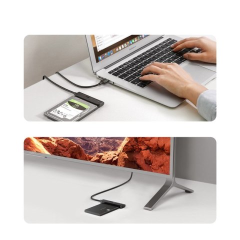 Adapter przejściówka dysku HDD SSD 2.5'' SATA III 3.0 na USB - czarny Adapter przejściówka dysku HDD SSD 2.5'' SATA III 3.0 na USB - czarny