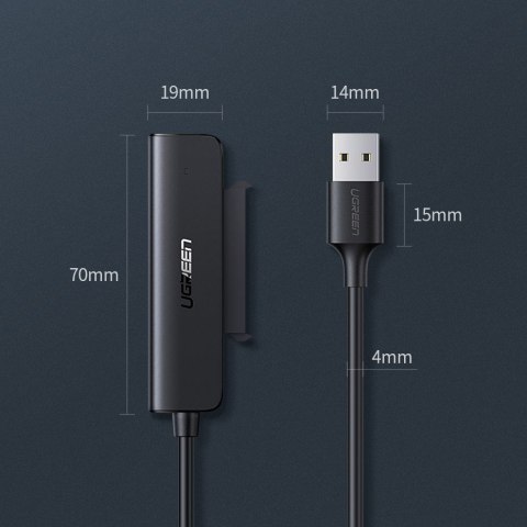 Adapter przejściówka dysku HDD SSD 2.5'' SATA III 3.0 na USB - czarny Adapter przejściówka dysku HDD SSD 2.5'' SATA III 3.0 na USB - czarny