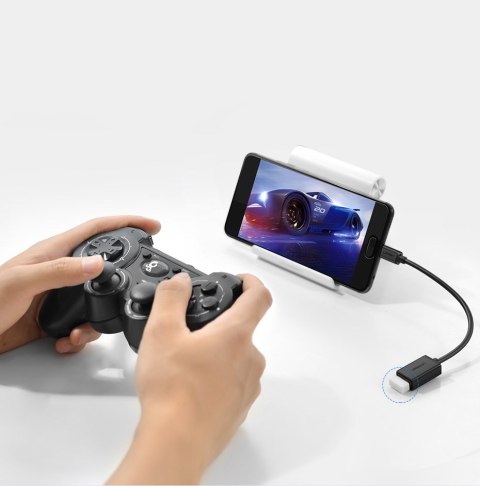 Adapter przejściówka kabel OTG z USB 3.0 na USB-C - czarny Adapter przejściówka kabel OTG z USB 3.0 na USB-C - czarny